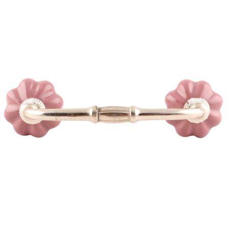 Solid Lavender Ceramic Medium Melon Bridge Handles